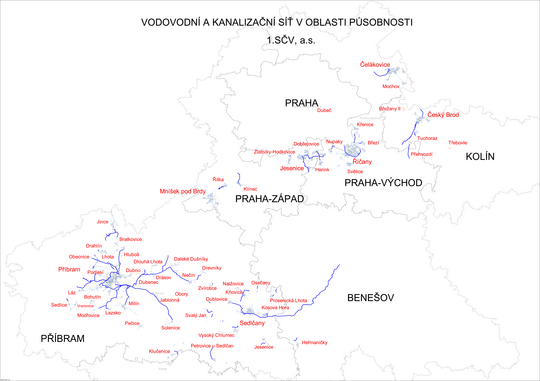 mapa působnosti 1.SčV, a.s. 2026